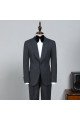 Aidan Black Shawl Lapel One Button Simple Wedding Men Suits