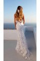 Cloth-fitting Floor Length Lace V Neck Spaghetti Open Back Prom Dresses | Party Gowns With Lace Up