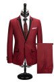 Jace Fashion Bespoke Red Slim Fit Notched Lapel One buttons Men Suits