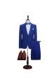 Latest Design Royal Blue One buttons Notched Lapel Men Suits for Business