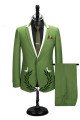 Josue Green Slim Fit Notched Lapel Formal Business Men Suits