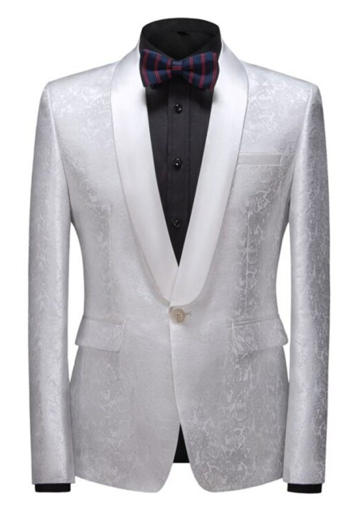 Jake Bespoke Close Fitting Shawl Lapel One Button Wedding Tuxedo