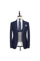 Latest Design Navy Blue Peaked Lapel Formal Business Men Suits 