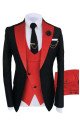 Griffin Black Bespoke Three Pieces Peaked Lapel One Button Men Suits