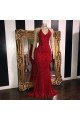 Sexy Red Sequins Sleeveless Halter Mermaid Prom Dresses Sexy Red Sequins Sleeveless Halter Mermaid Prom Dresses