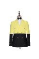 Taylor Yellow Stylish Close Fitting Double Breasted Prom Men Suits for Guys