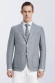 Grey Bespoke Patch Pocket Casual New Blazer Jacket for Men