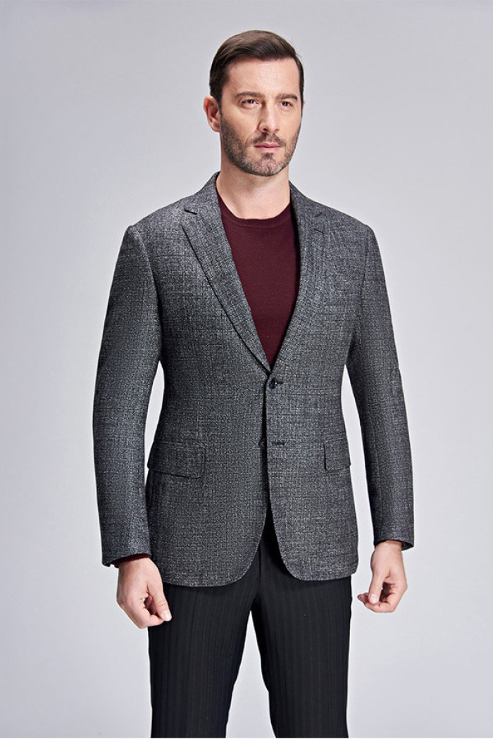 Latest Design Grey Blazer for Men Formal Business Jacket for Casual