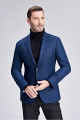 Blue Plaid New Arrival Blazer for Men Slim Fit Jacket