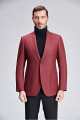 Fashion Red Peak Lapel Slim Fit New Blazer Jacket for Men