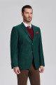 Handsome Dark Green Patch Pocket Blazer Jacket for Men