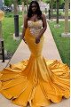Yellow Velvet Sweetheart Beading Mermaid Long Plus Size Prom Dresses Yellow Velvet Sweetheart Beading Mermaid Long Plus Size Prom Dresses