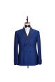 Formal Royal Blue Double Breasted Two-Piece Business men Suits