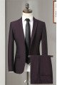 Modern Purple Close Fitting Formal Business Men Suits
