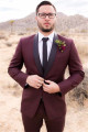 Killian Handsome Burgundy Mens Suit Groom Suit | Wedding Suits For Best Men Slim Fit