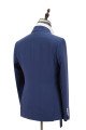 Kayden Newest Dark Blue Peaked Lapel Close Fitting Men Suits for Business