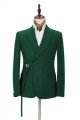 Fashion Green Close Fitting Handsome Men Suits Bespoke for Prom