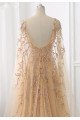 Elegant Jewel Long Sleeves Beading A-line Tulle Ruffle Prom Dresses Elegant Jewel Long Sleeves Beading A-line Tulle Ruffle Prom Dresses