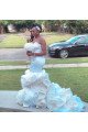 Chic Strapless Appliques Beads Sweetheart Ruffles Mermaid Wedding Dresses Chic Strapless Appliques Beads Sweetheart Ruffles Mermaid Wedding Dresses