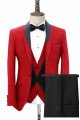 Jonas Red 3 Pieces Stylish Shawl Lapel Men Suits for Wedding