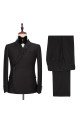 New Arrival Sparkly Shawl Lapel Black One Button Wedding Suits