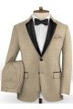 Khaki Business Men Suits | Slim Fit Tuxedo Bespoke