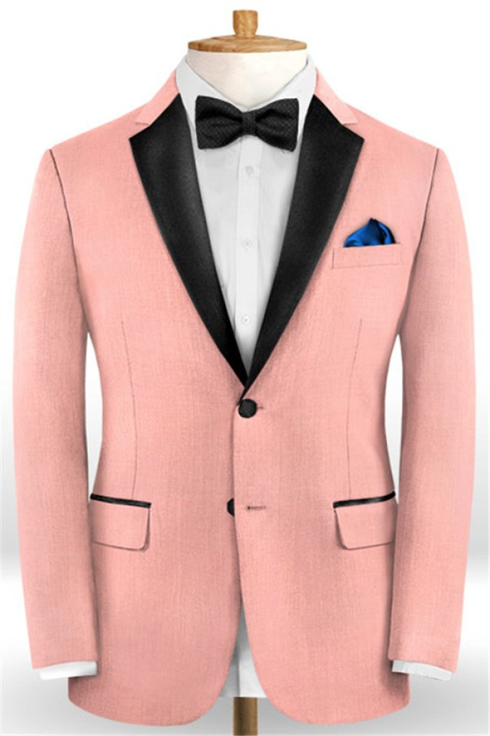 Mike Pink 2 Pieces Prom Outfits for Men | Bespoke Men Suits with Two Pieces