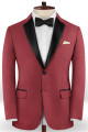 Slim Fit Red Two Pieces Tuxedos | Fashion Prom Casual Two Pieces Men Suits