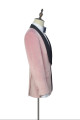 Stylish Pink Wedding Tuxedos | Black Silk Shawl Lapel Prom Suits for Men