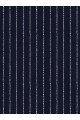 New Arrival Dark Blue Linen Formal Business Striped Two Pieces Men Suits