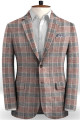 Deangelo Fashion Grid Jacket Tuxedo | Business Notch Lapel Men Suits