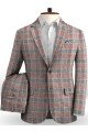 Deangelo Fashion Grid Jacket Tuxedo | Business Notch Lapel Men Suits