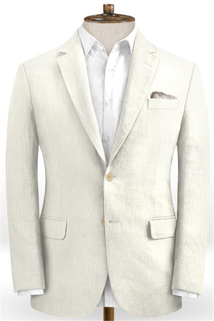 Vance Linen Ivory Beach Luxury Suit Party Dress Men Suit Set For Boy