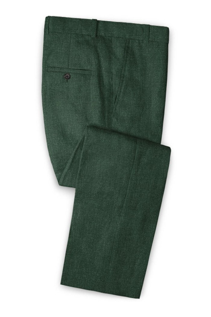 Efrain Dark Green Two Buttons Prom Outsfits | Notched Lapel Men Suits