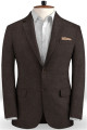 Jasiah Brown Slim Fit Tuxedo | Two Pieces Linen Business Men Suits