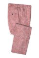 Uriah New Arrival Pink Prom Suits | Fashion Linen Business Suits for Men