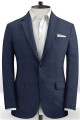 Nash Navy Blue Slim Fit Fashion Men Suit with Notched Lapel