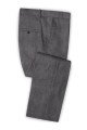 Rhett Dark Gray Casual Linen Tuxedo | Slim Fit Simple Men Suits