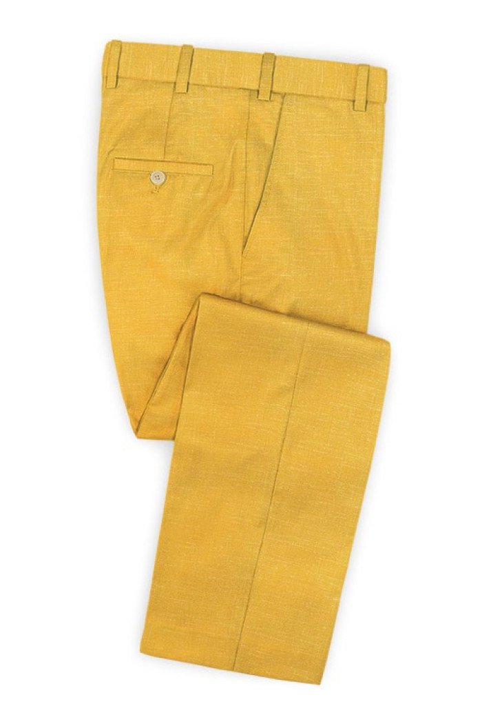 Vintage Yellow Male Suit | New Arrival Prom Outfits with Two Pieces