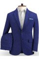 Maxim Royal Blue Linen Bespoke Men Suit Summer Beach Prom Tuxedo for Men