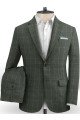 Jase Bespoke Plaid Party Men Suit Set For Boy | Luxury Linen Two Pieces Tuxedo