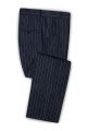 Jamie Dark Blue Linen Casual Striped Slim Fit Men Suits