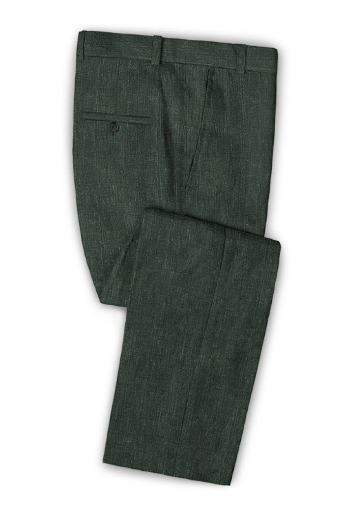Dark Green Prom Men Suits | Luciano Two Pieces Tuxedos