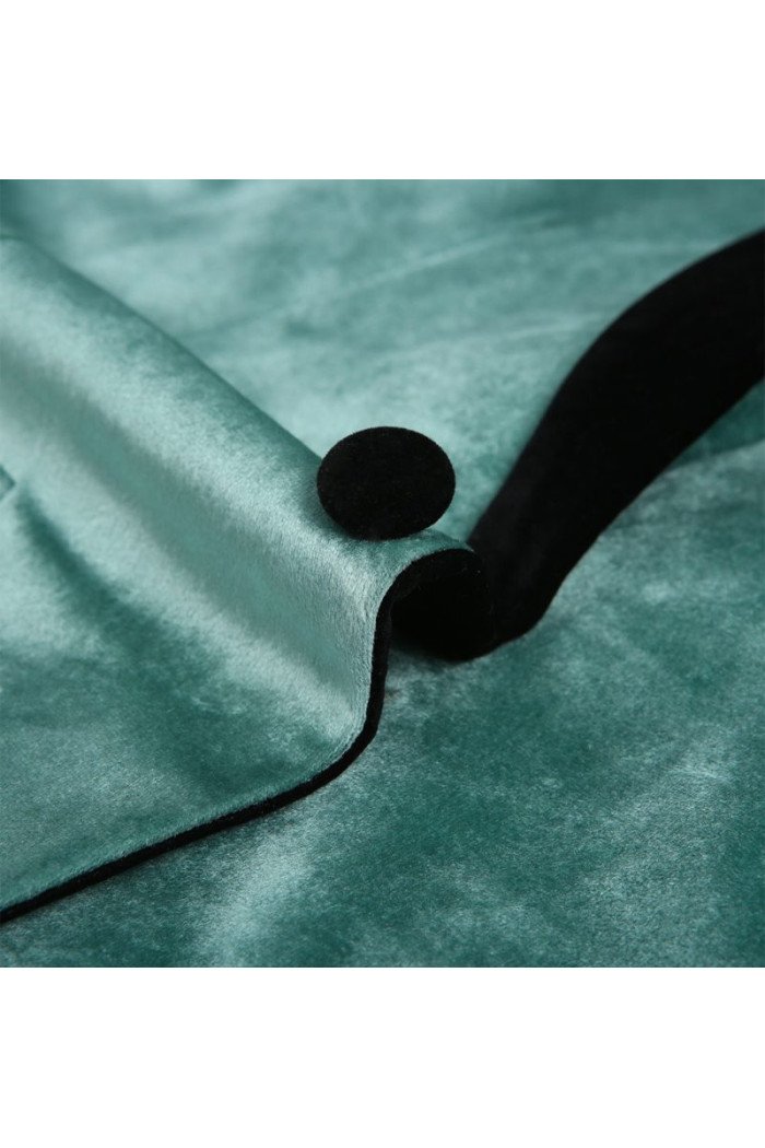 Stylish Turquoise Velvet  Suit Jacket Scott One Button Prom Blazer