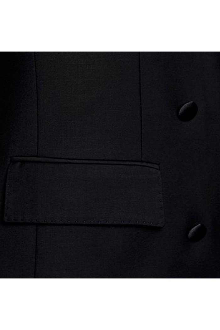 Modern Black Double Breasted Wedding  Suit Luxury Business Men Suits with Two Pieces