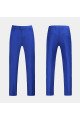 Fashion Royal Blue Notched Lapel Prom Suits Business Men Suit with 3 Pieces