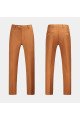Fashion Modern Burnt Orange Men Suits with 3 Pieces Suits For prom