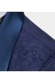 Stylish Navy Blue 3-Pieces  Suit Jacquard Bespoke Men Suits