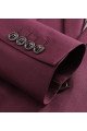 Fashion Armando Burgundy Suits with 3 Pieces Peak Lapel Mens Wearhouse  Suit