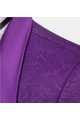 Stylish Vintage Jacquare Violet Men Suits 3 Pieces Prom Suits